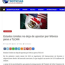 Estados Unidos no deja de apostar por Mxico pese a TLCAN